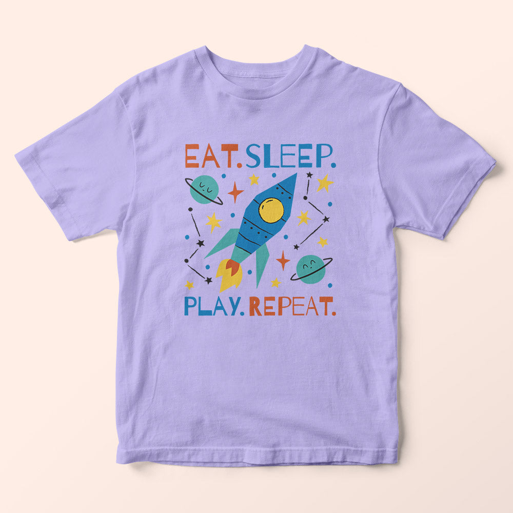 Eat Sleep Play Repeat Kids T-Shirt - Soul & Peace