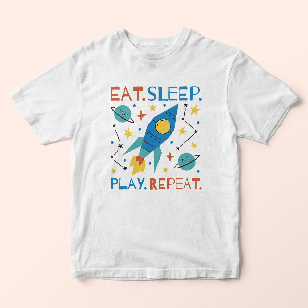 Eat Sleep Play Repeat Kids T-Shirt - Soul & Peace