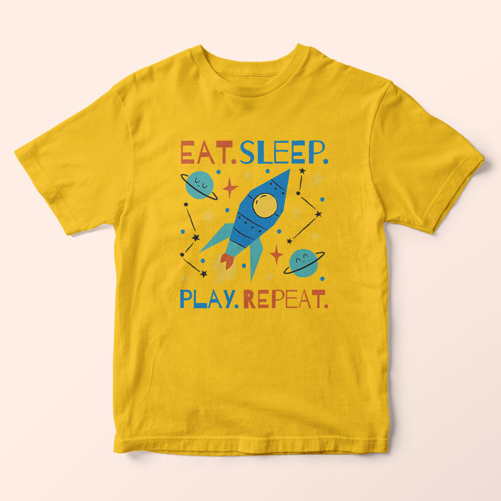 Eat Sleep Play Repeat Kids T-Shirt