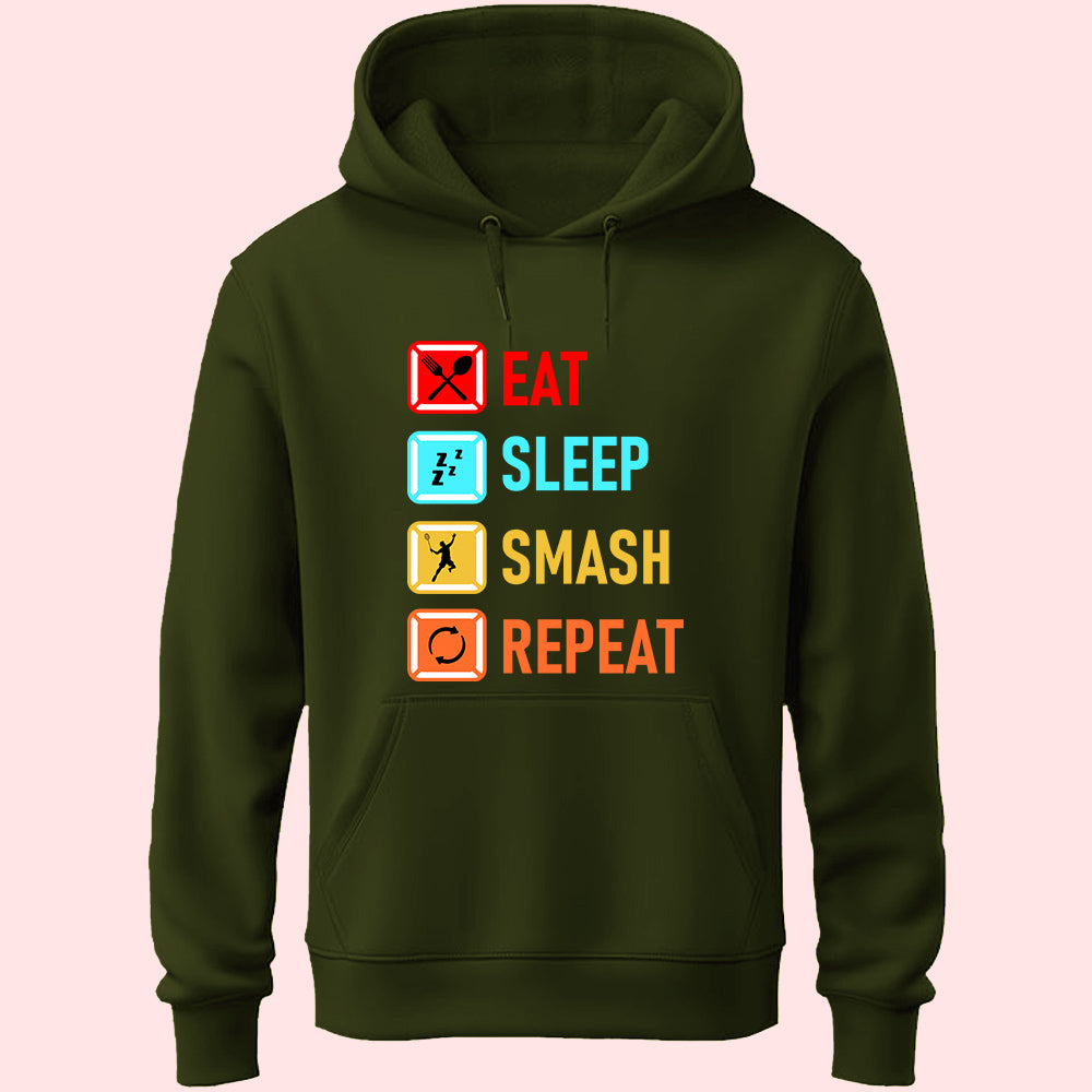 Eat Sleep Smash Repeat Unisex Hoodie