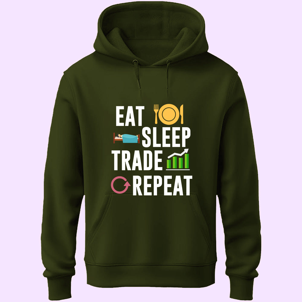 Eat Sleep Trade Repeat Unisex Hoodie