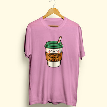 Emotional Support Coffee Half Sleeve T-Shirt