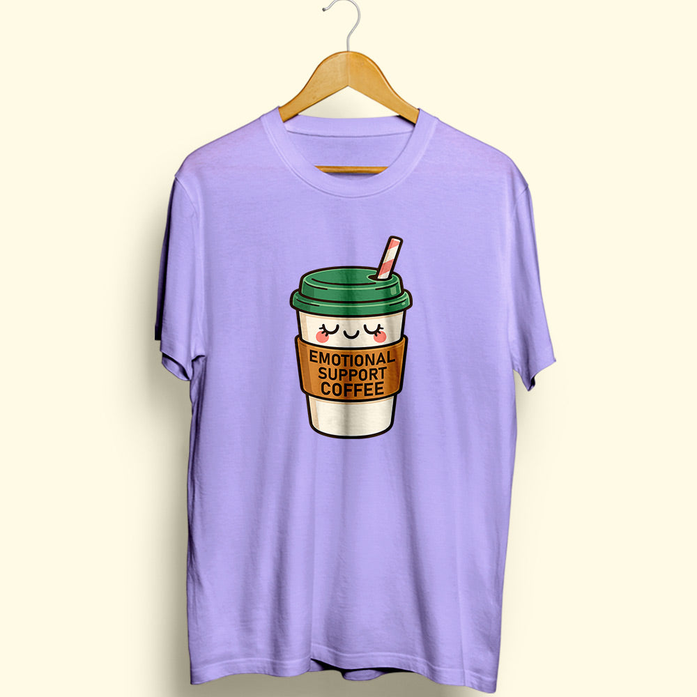 Emotional Support Coffee Half Sleeve T-Shirt