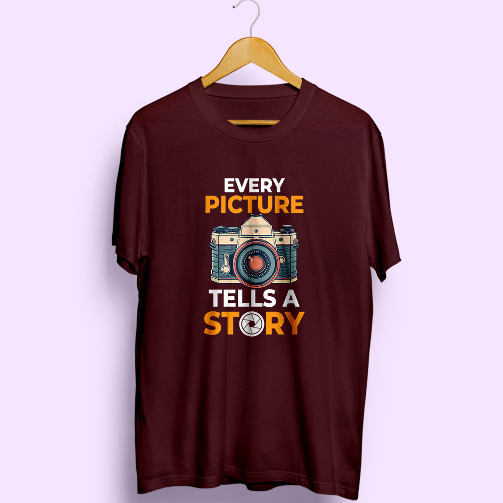 Tells A Story Half Sleeve T-Shirt