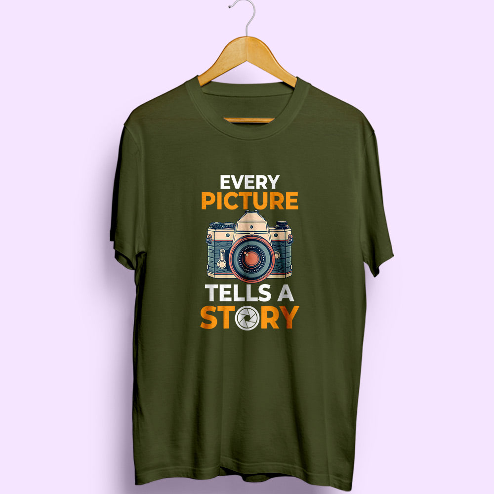 Tells A Story Half Sleeve T-Shirt