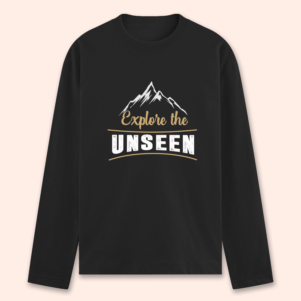 Explore The Unseen Full Sleeve T-shirt - Soul & Peace
