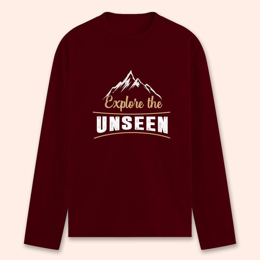 Explore The Unseen Full Sleeve T-shirt - Soul & Peace