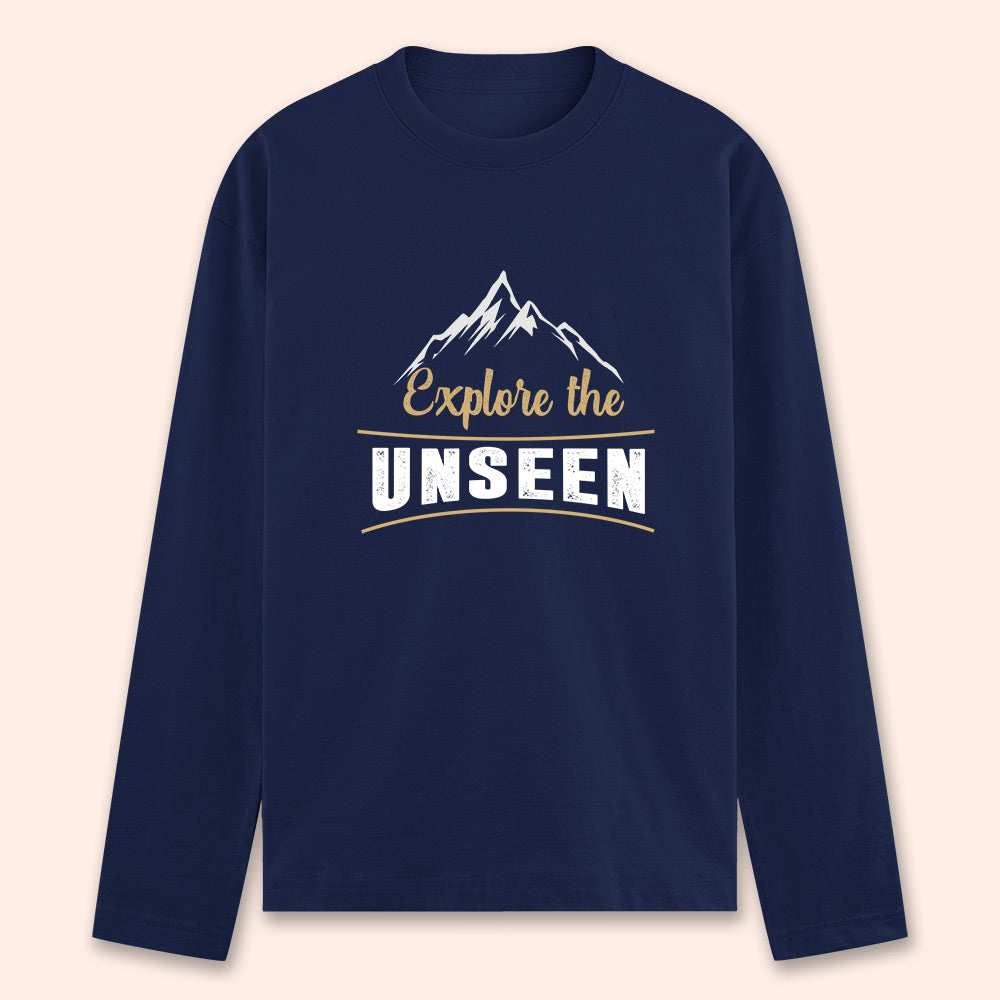 Explore The Unseen Full Sleeve T-shirt - Soul & Peace