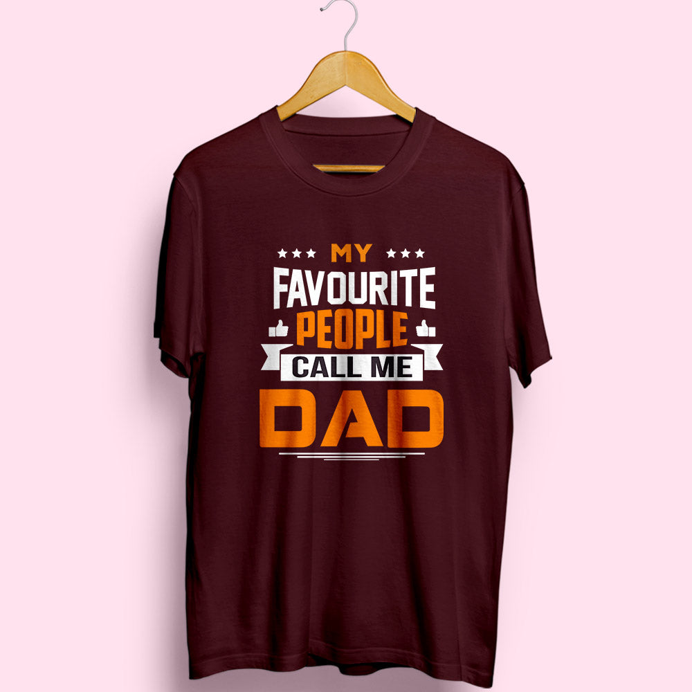 Favourite People : DAD Half Sleeve T-Shirt - Soul & Peace