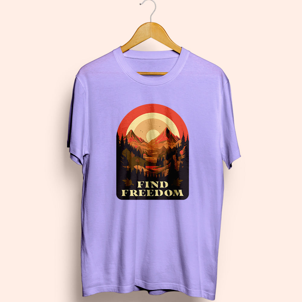 Find Freedom Half Sleeve T-Shirt