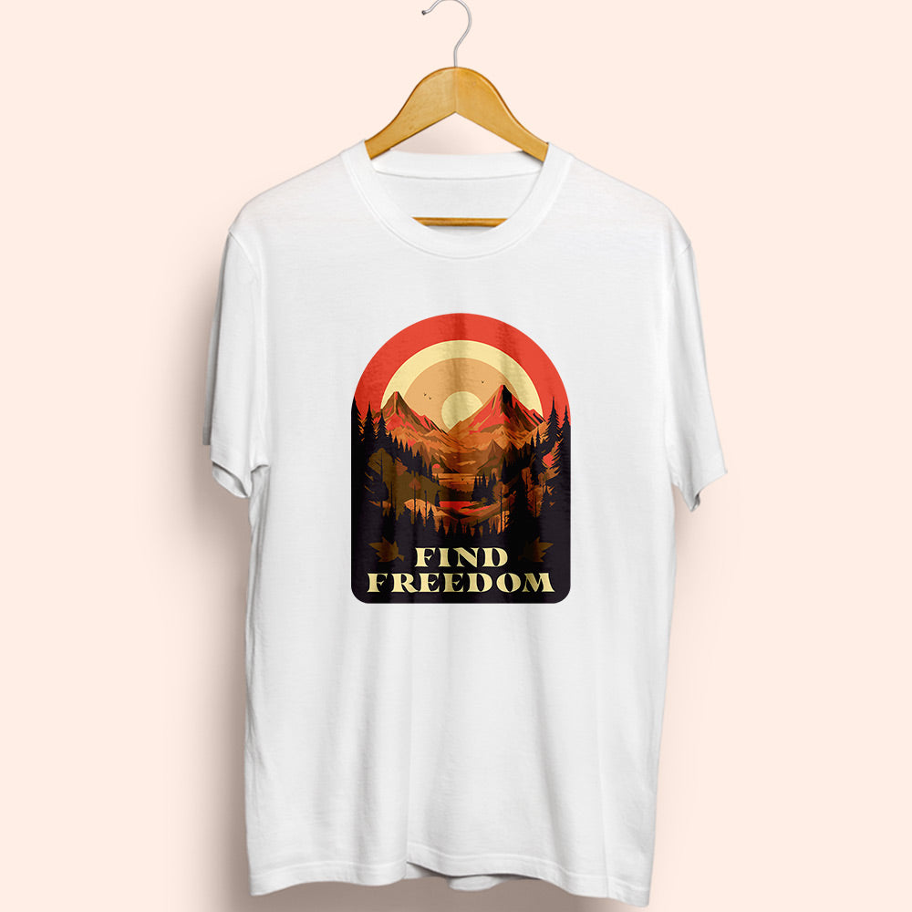 Find Freedom Half Sleeve T-Shirt