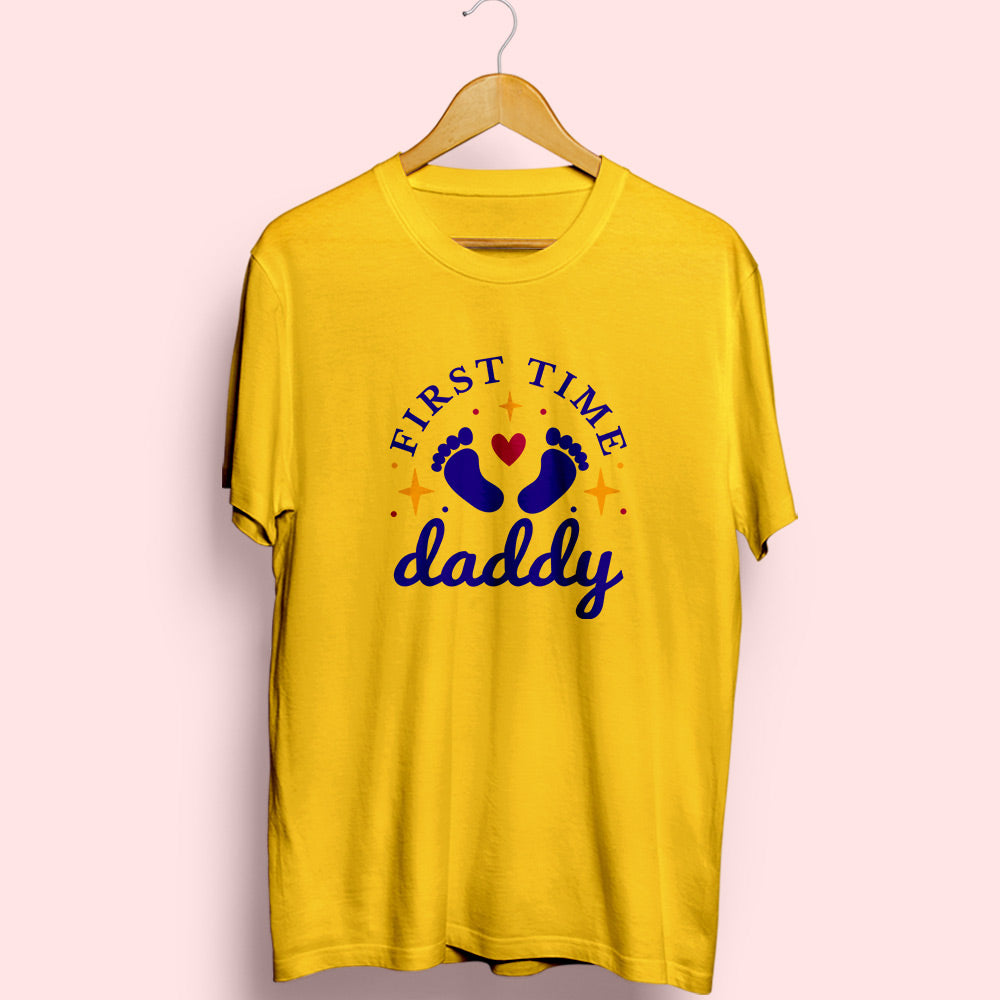 First Time Daddy Half Sleeve T-Shirt