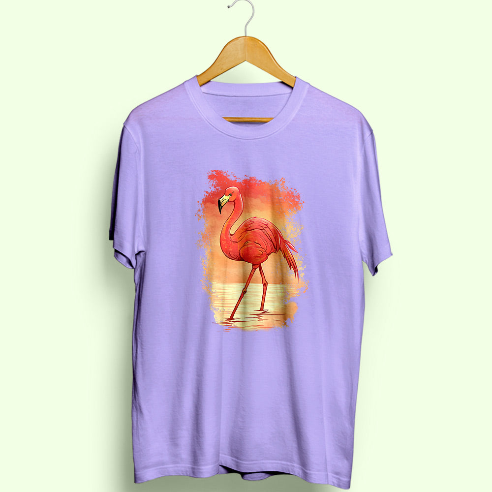 Flamingo Half Sleeve T-Shirt