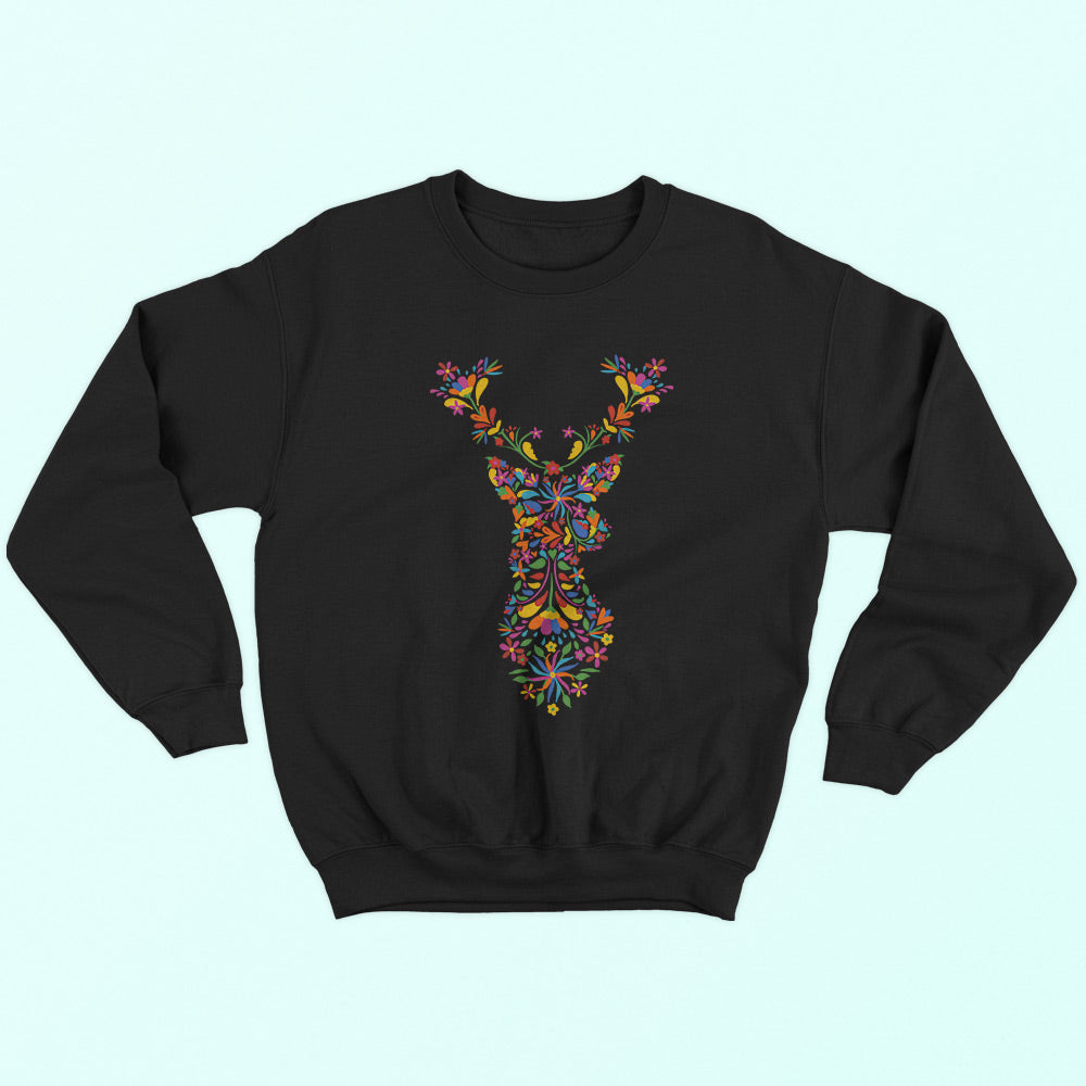 Floral Deer Sweatshirt - Soul & Peace