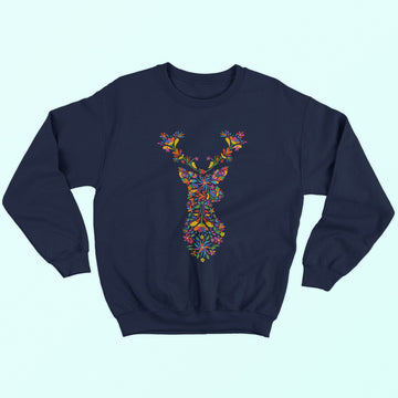 Floral Deer Sweatshirt