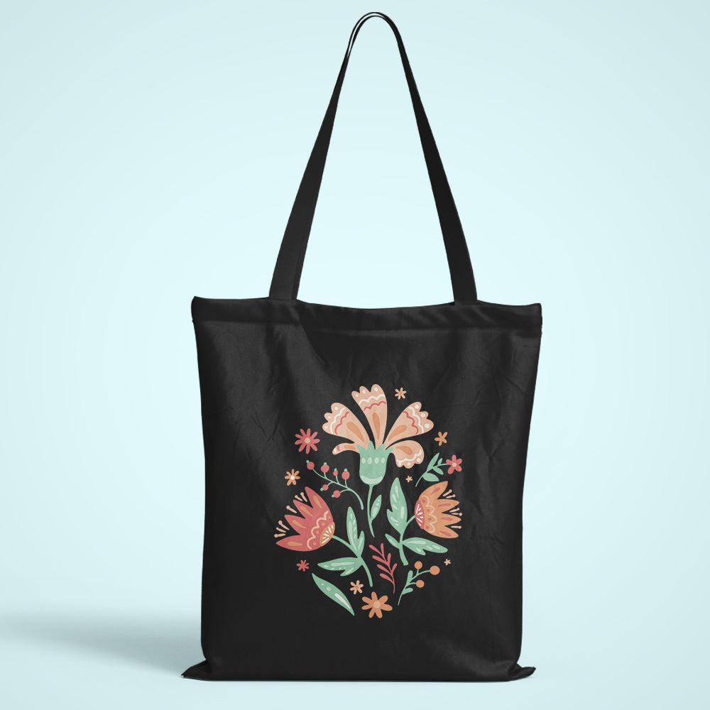 Floral Wild Flower Tote Bag