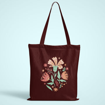 Floral Wild Flower Tote Bag