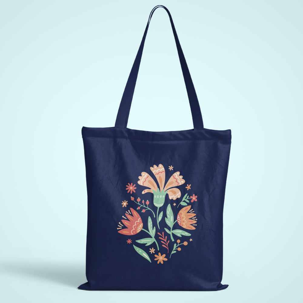 Floral Wild Flower Tote Bag
