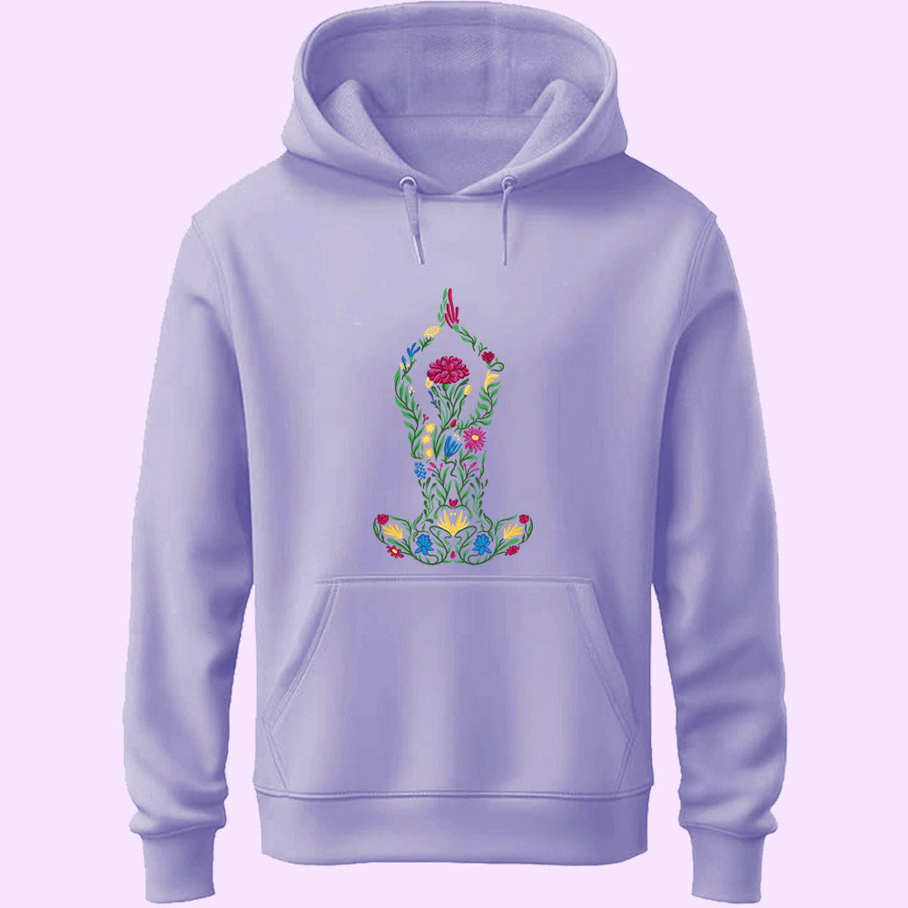 Floral Yoga Unisex Hoodie