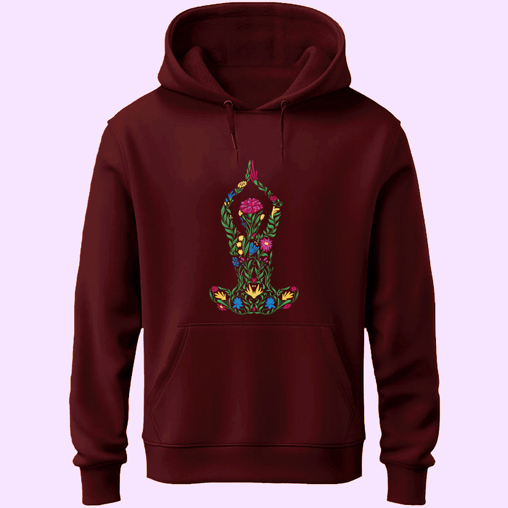 Floral Yoga Unisex Hoodie
