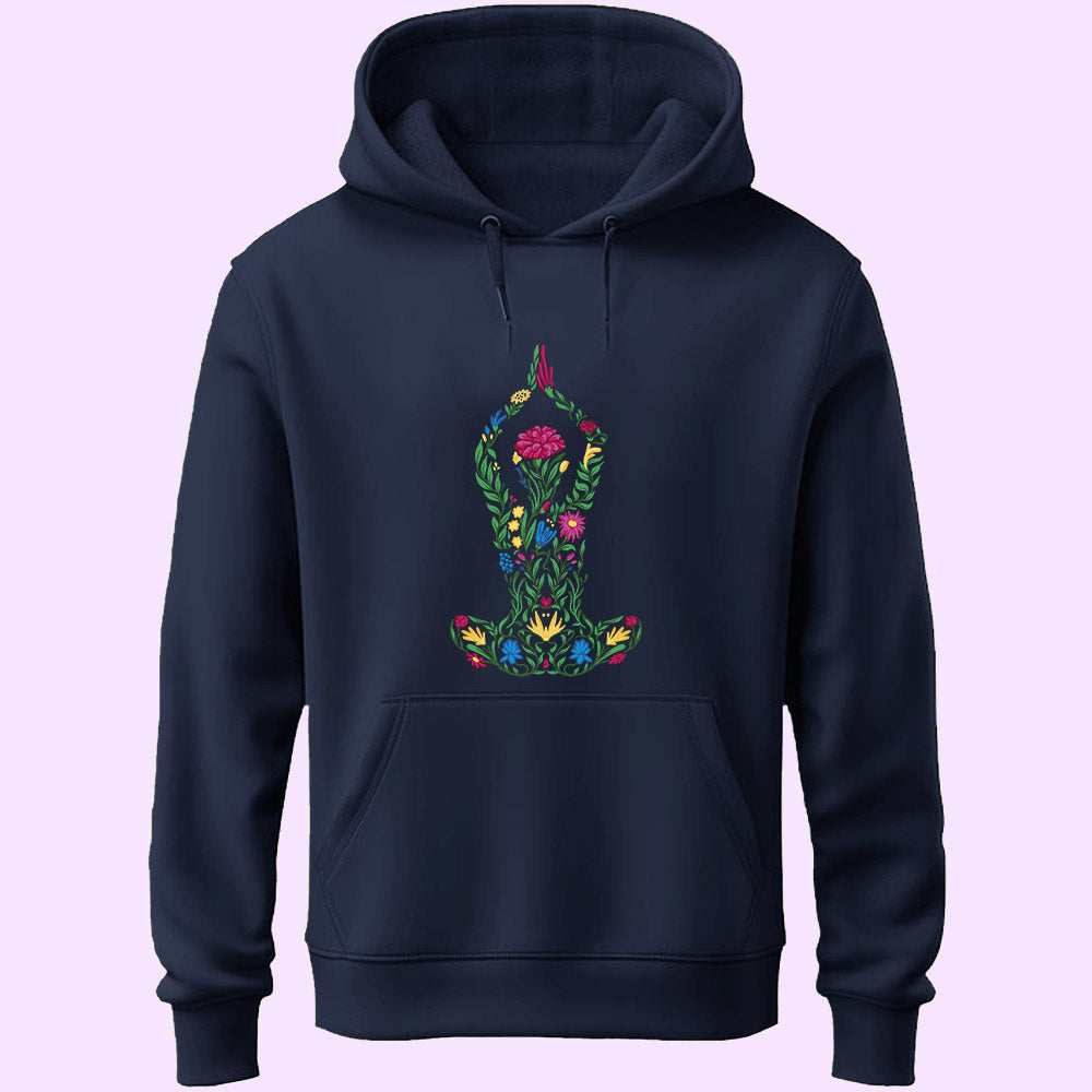 Floral Yoga Unisex Hoodie