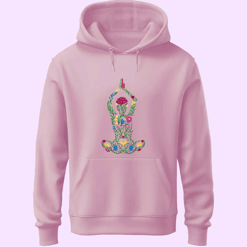 Floral Yoga Unisex Hoodie