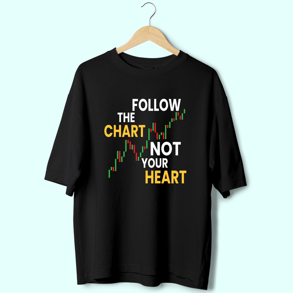 Follow The Chart (Front Print) Oversized T-Shirt