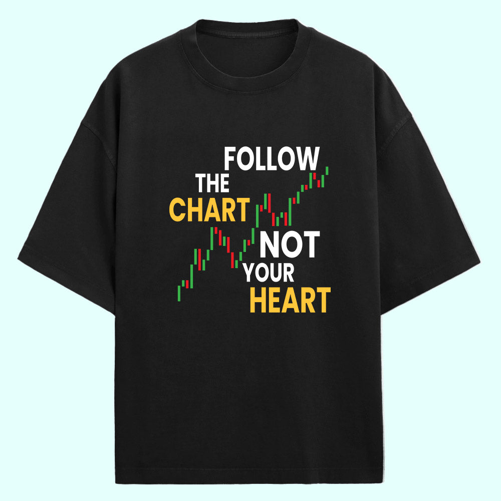 Follow The Chart (Front Print) Oversized T-Shirt