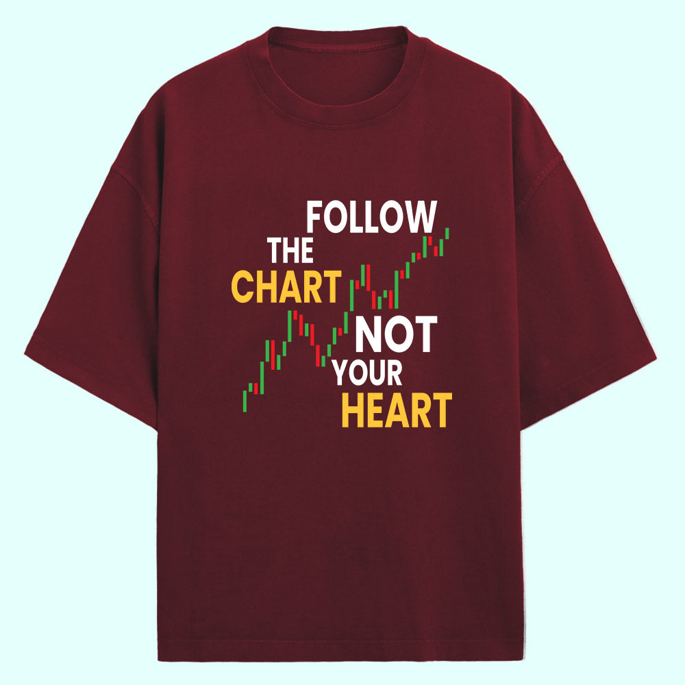 Follow The Chart (Front Print) Oversized T-Shirt