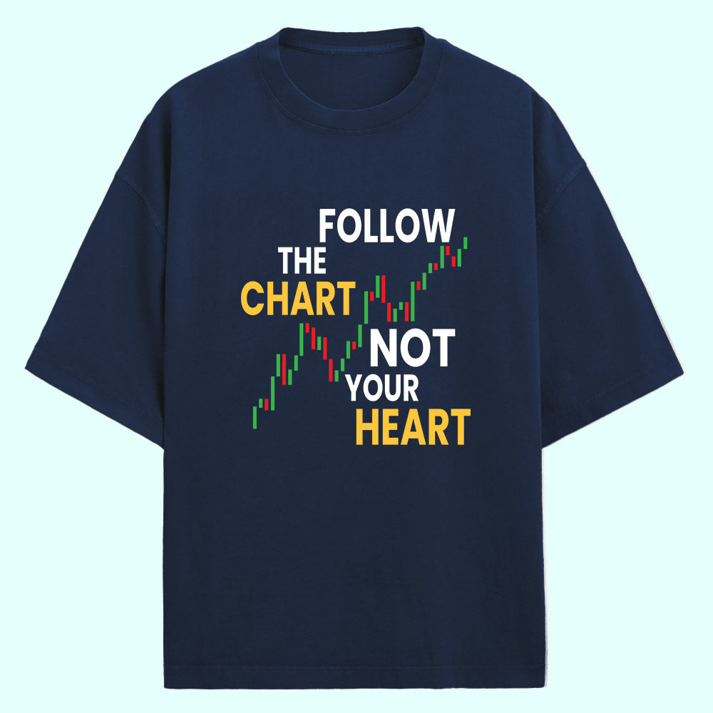 Follow The Chart (Front Print) Oversized T-Shirt