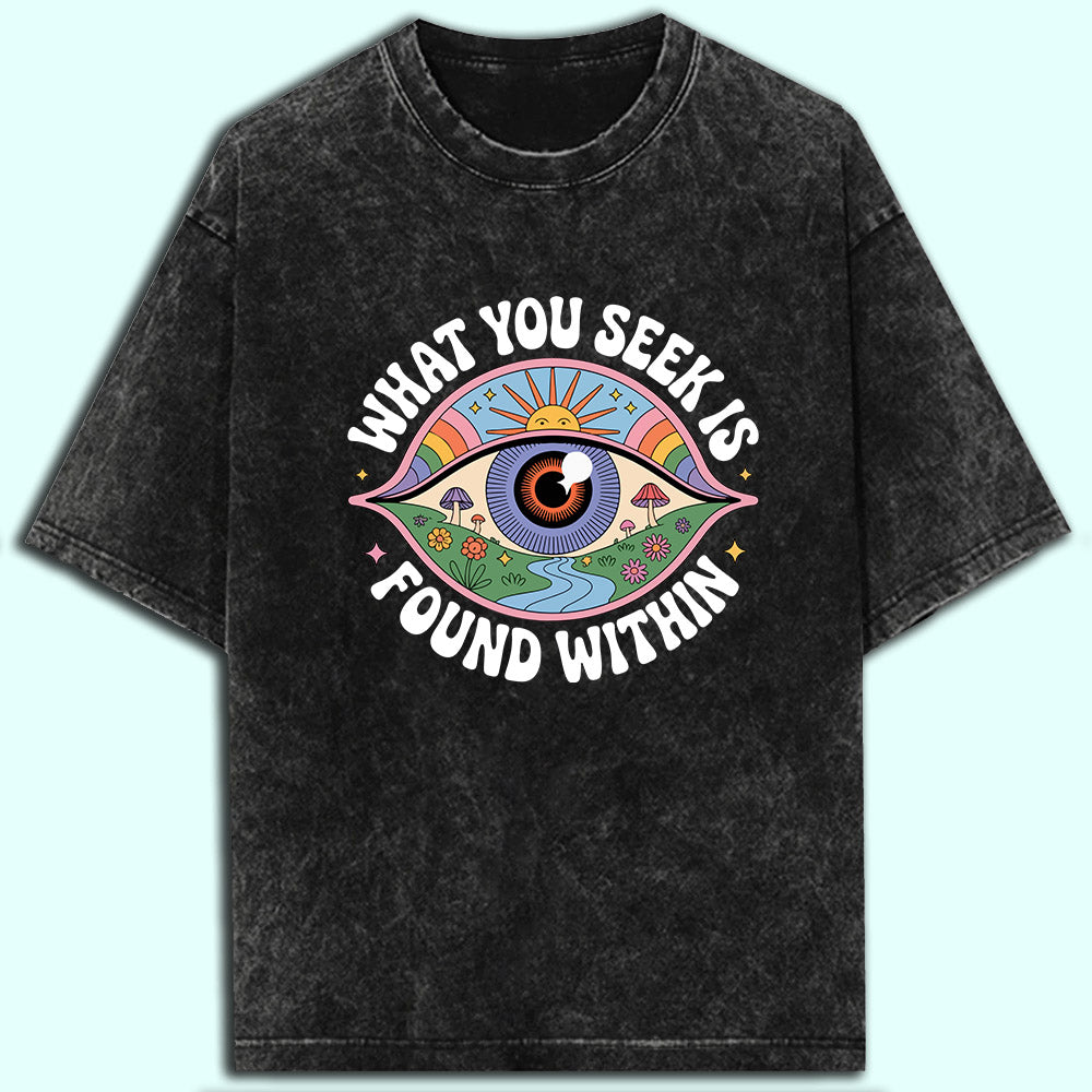 Found Within Acid Wash Oversized T-Shirt