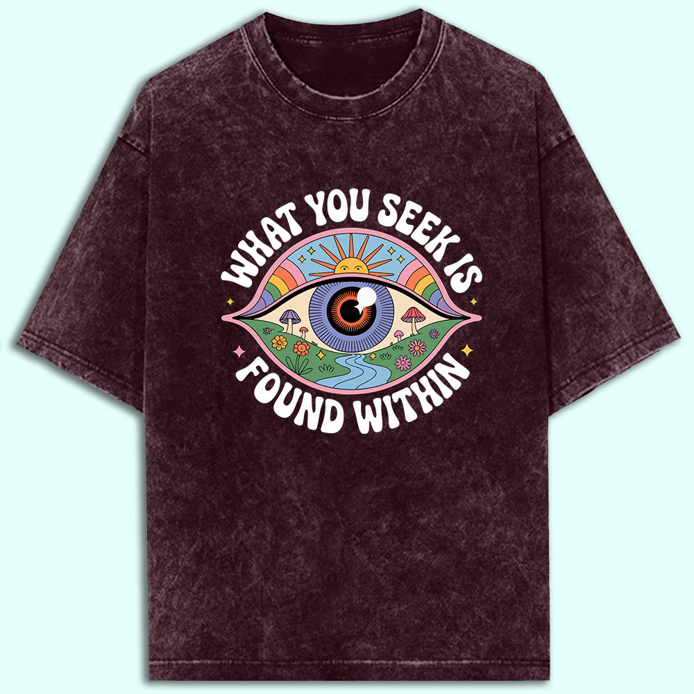 Found Within Acid Wash Oversized T-Shirt