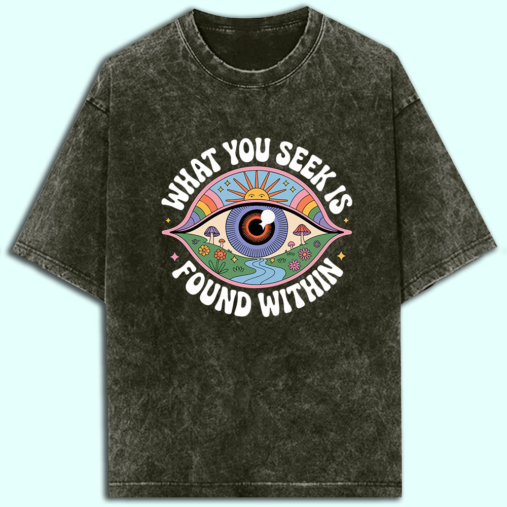 Found Within Acid Wash Oversized T-Shirt