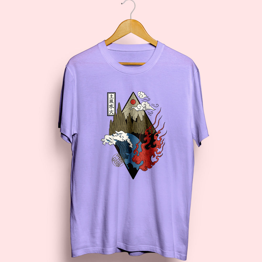 Four Elements Half Sleeve T-Shirt