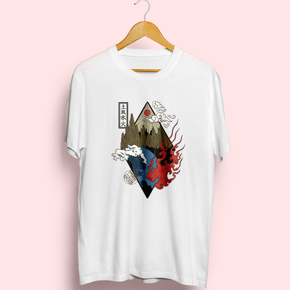 Four Elements Half Sleeve T-Shirt