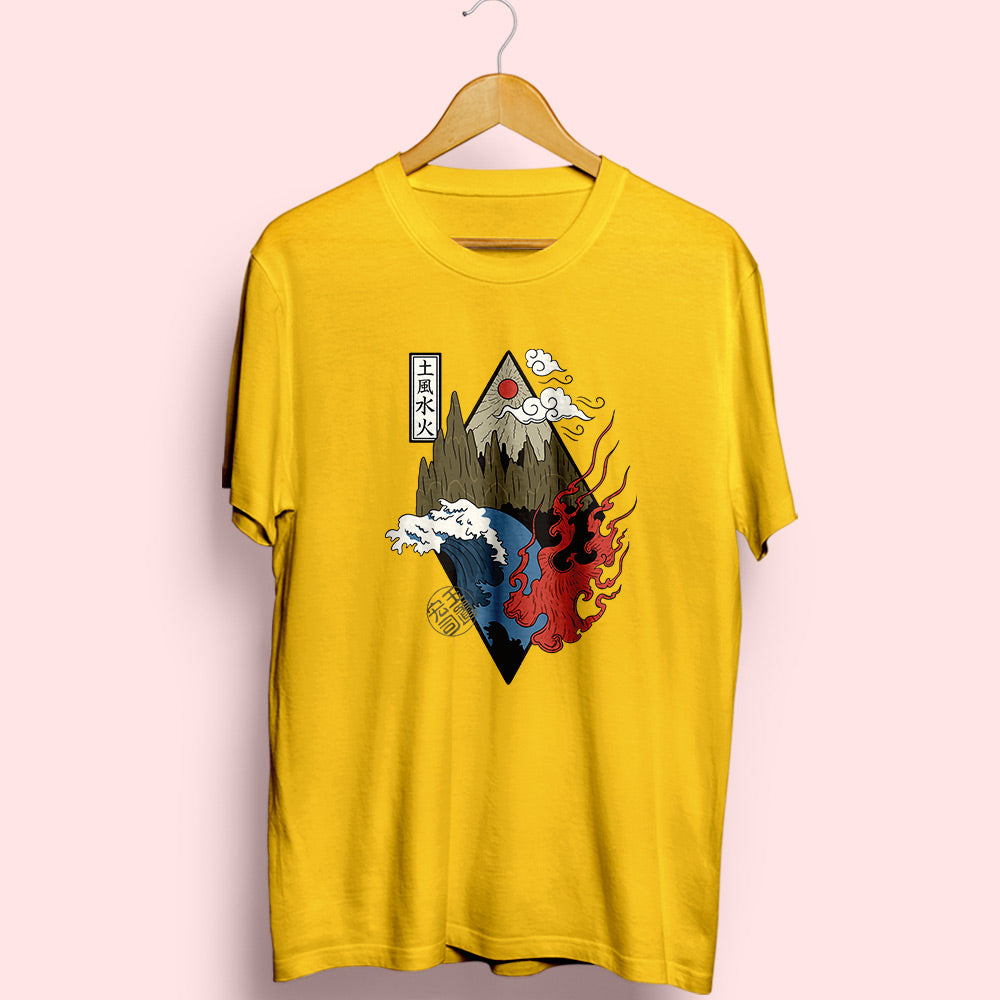 Four Elements Half Sleeve T-Shirt