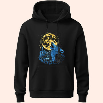 Full Moon Wolf Unisex Hoodie