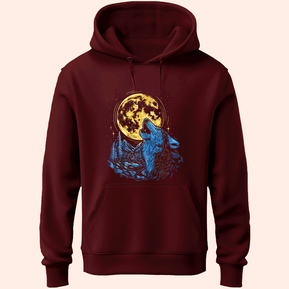 Full Moon Wolf Unisex Hoodie