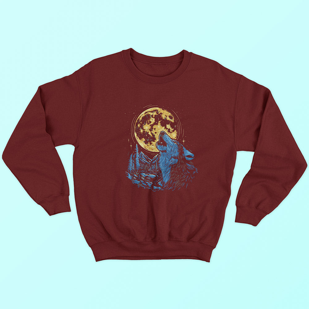 Full Moon Wolf Sweatshirt