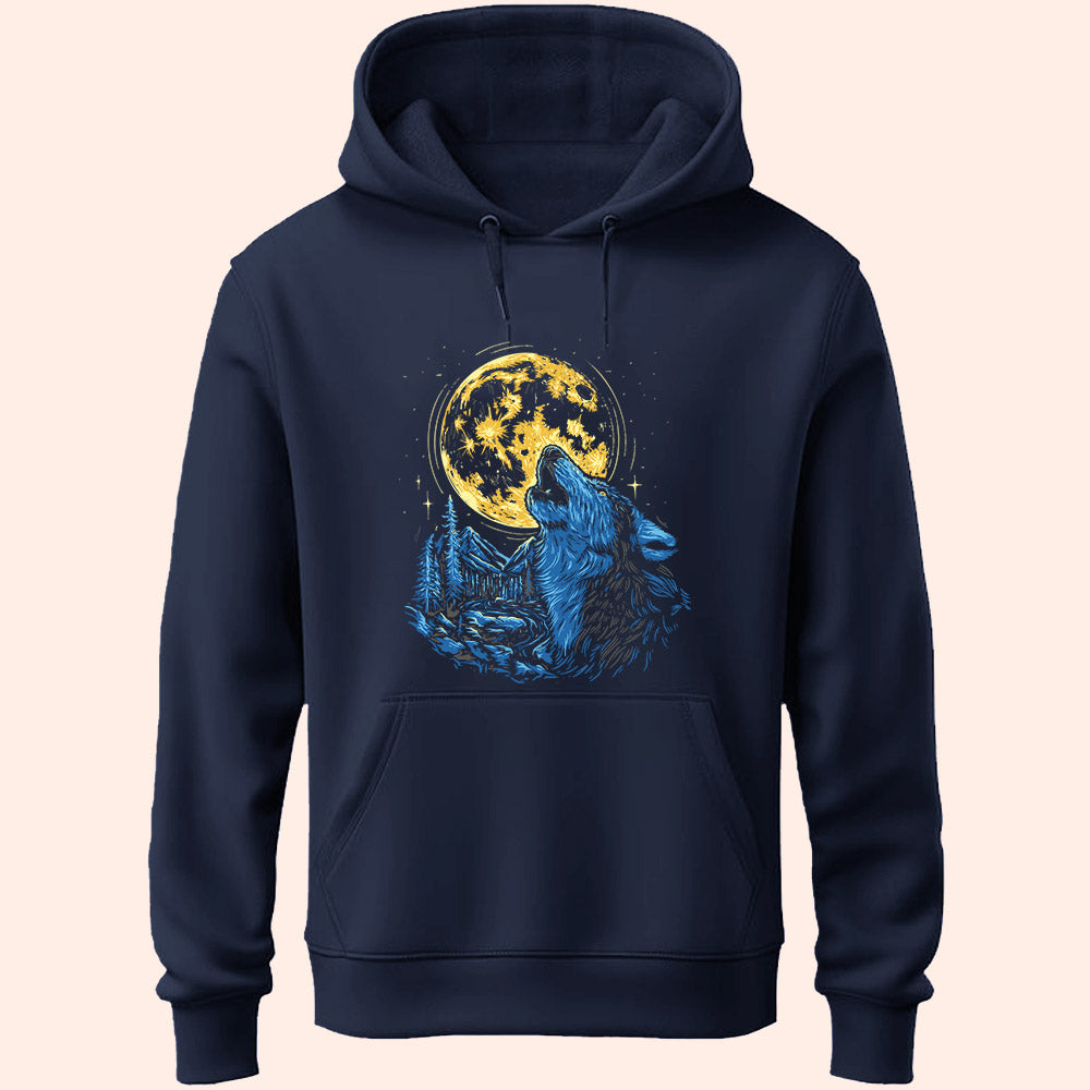 Full Moon Wolf Unisex Hoodie