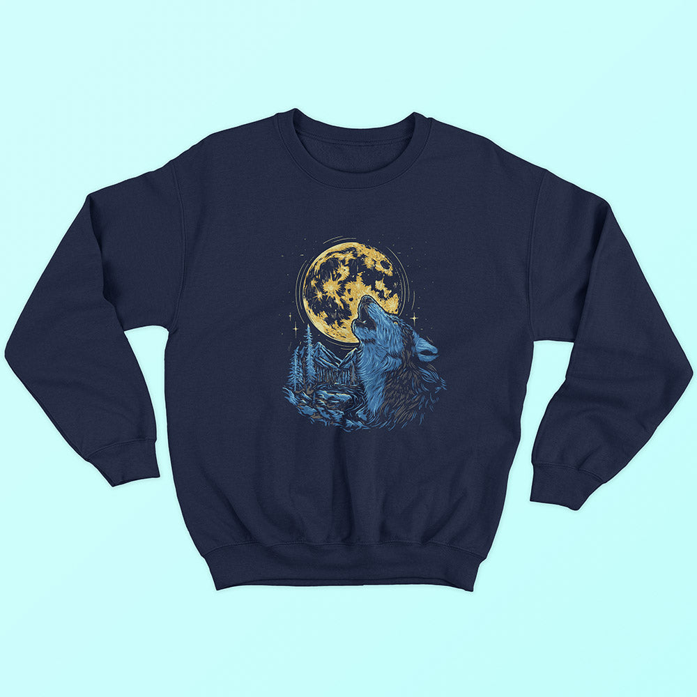 Full Moon Wolf Sweatshirt