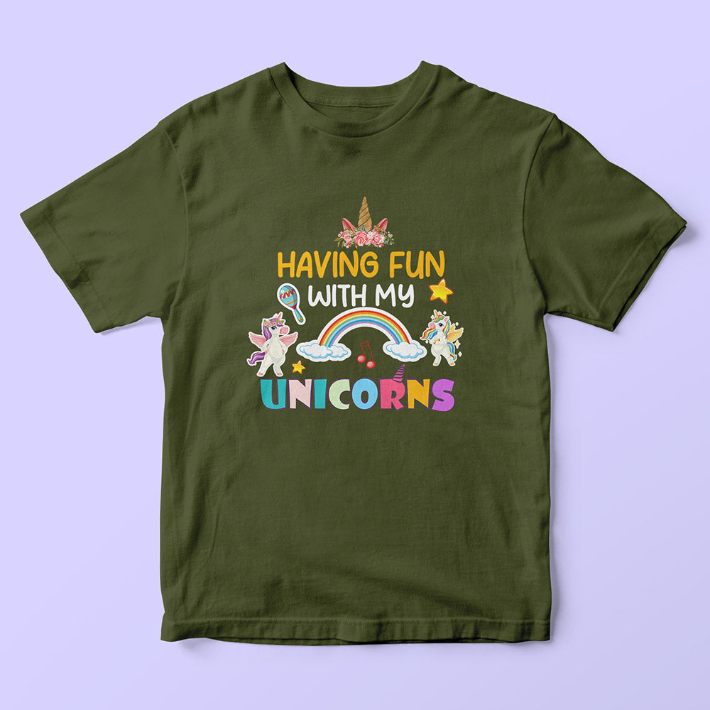 Fun With Unicorns Kids T-Shirt