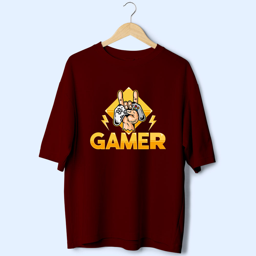 Gamer (Front Print) Oversized T-Shirt