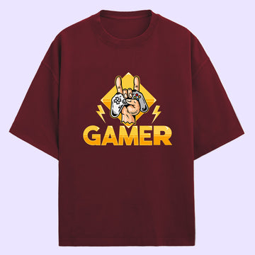 Gamer (Front Print) Oversized T-Shirt