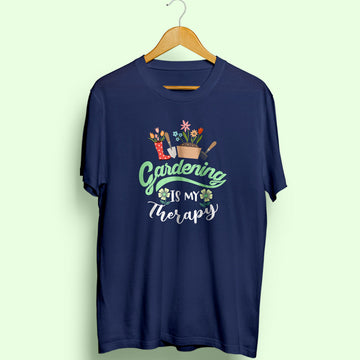 Gardening Is My Therapy Half Sleeve T-Shirt