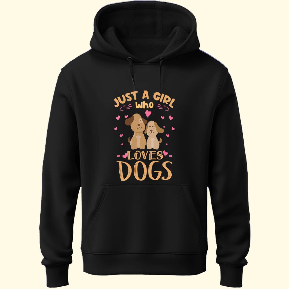 Girl Loves Dogs Unisex Hoodie