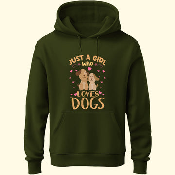 Girl Loves Dogs Unisex Hoodie