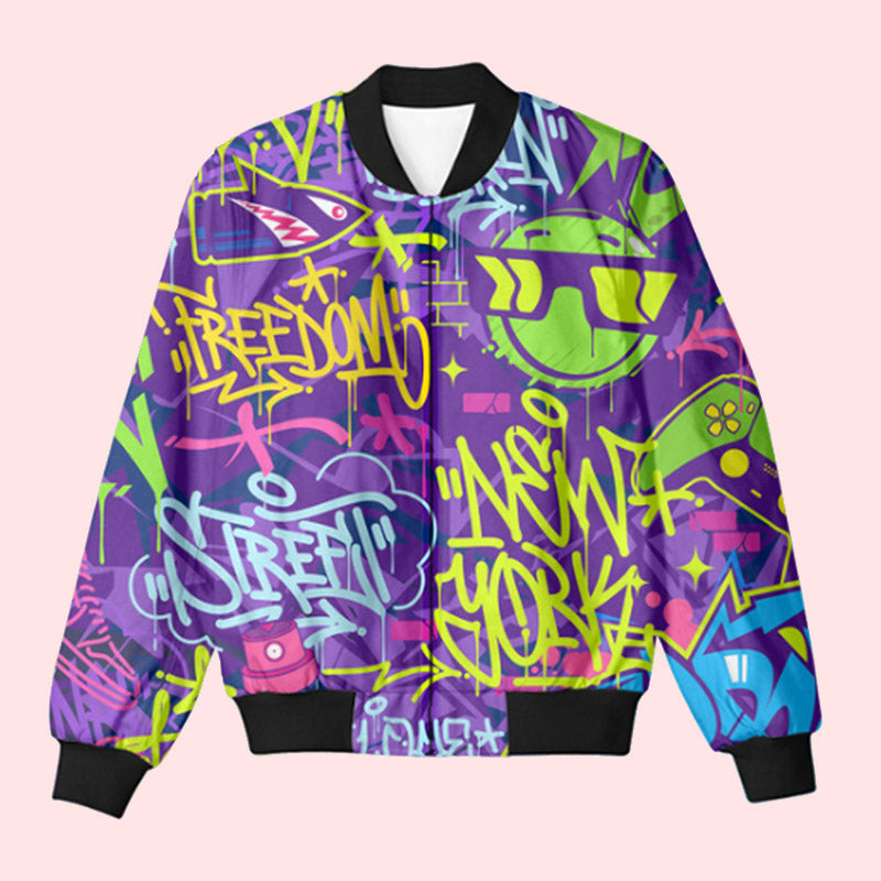 Graffiti Bomber Jacket