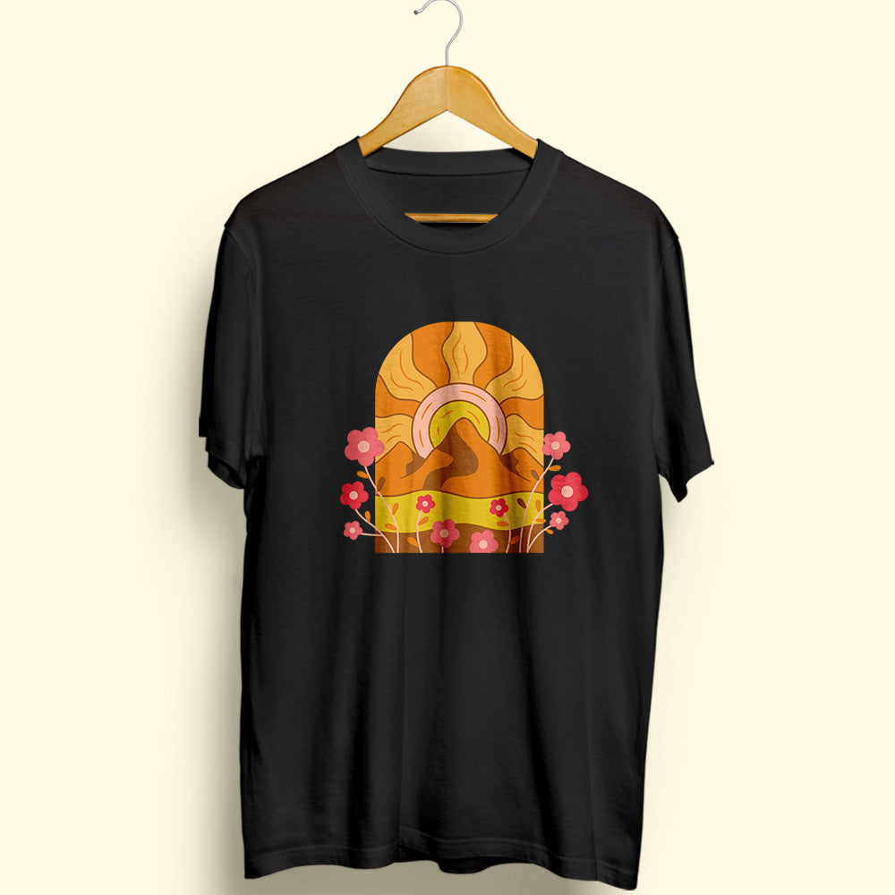 Groovy Sunset Half Sleeve T-Shirt