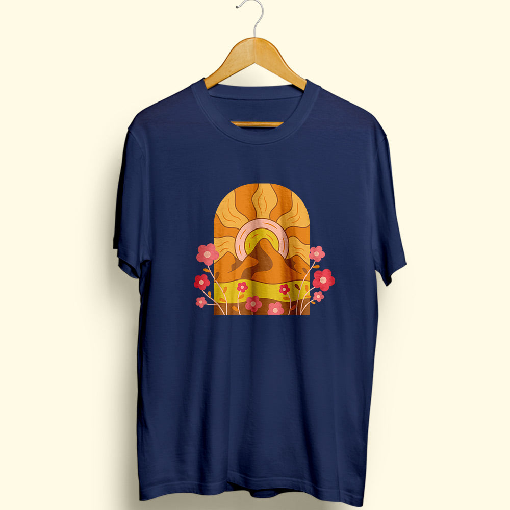 Groovy Sunset Half Sleeve T-Shirt